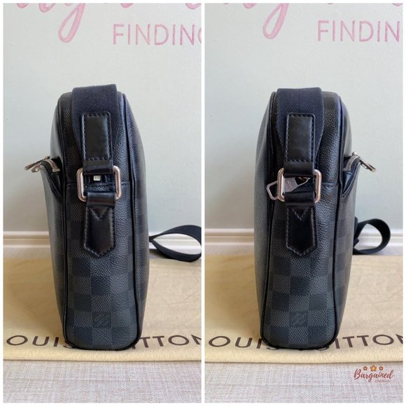 Authentic Louis Vuitton Damier Graphite Canvas Dayton Reporter PM Crossbody Bag - Picture 7 of 14